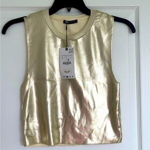 Zara chrome top